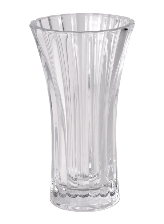 GM6071 | 7.75"H x 4.25"Dia | Fluted Glass Vase | Clear