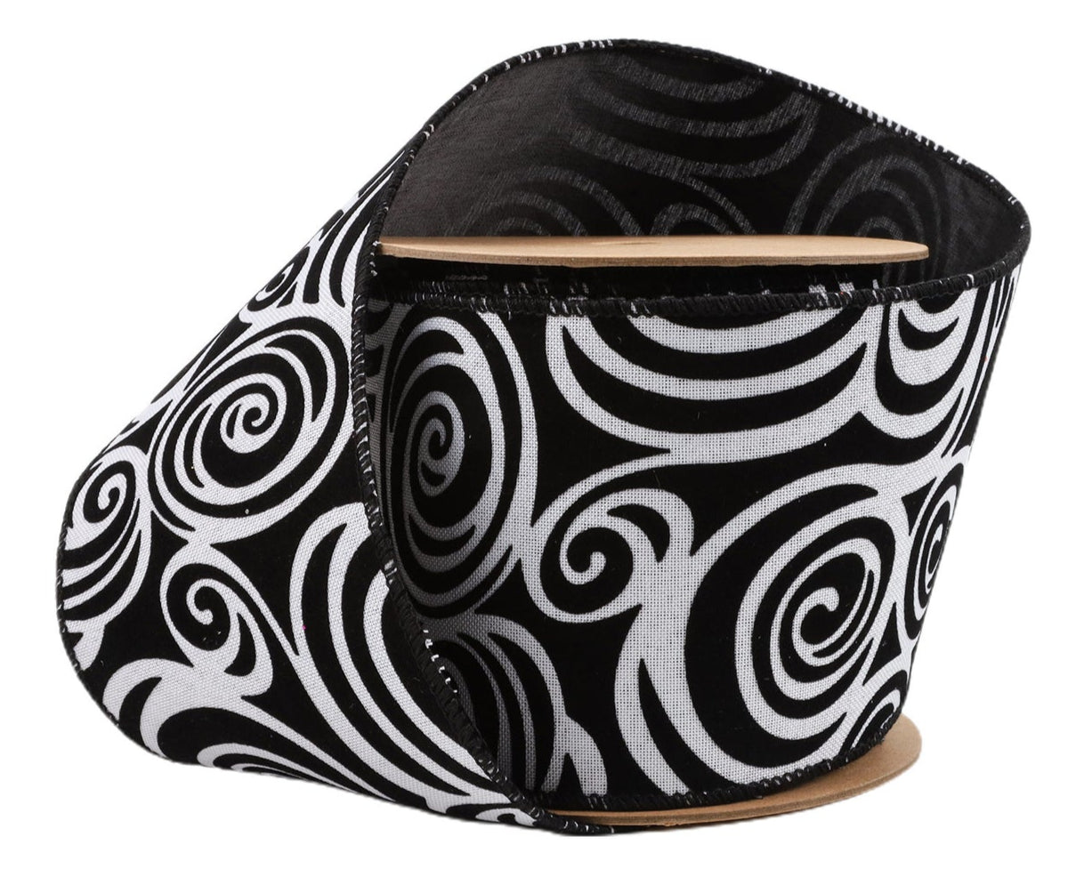 6004W-031-100E | 4" | Glittered Halloween w/Black Backing | 10yds