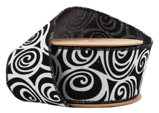 6004W-031-63E | 2.5" | Glittered Halloween w/Black Backing | 10yds