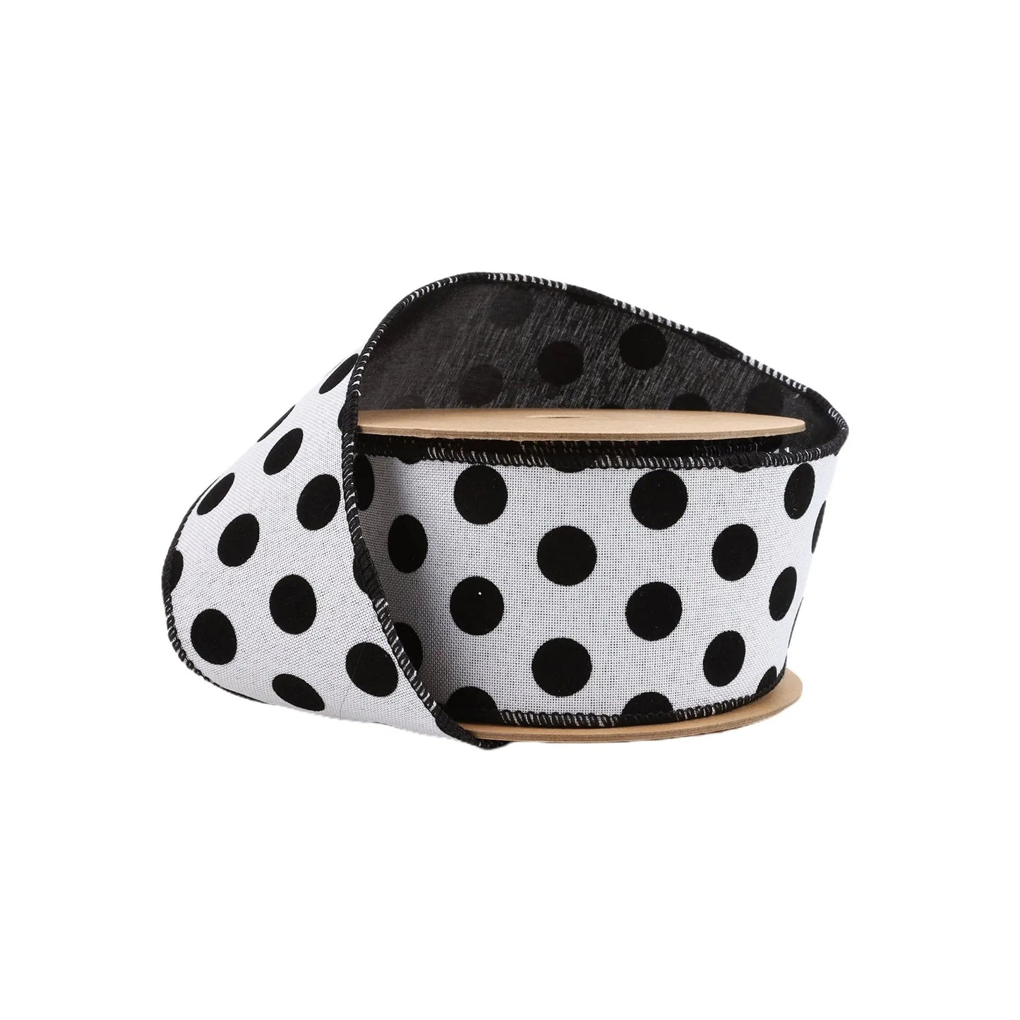 6006W-031-63E | 2.5" | Glittered Dots w/Black Backing | 10yds