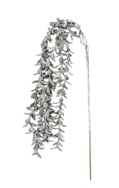 60312 | XMAS LONG BOXWOOD SPRAY | SILVER