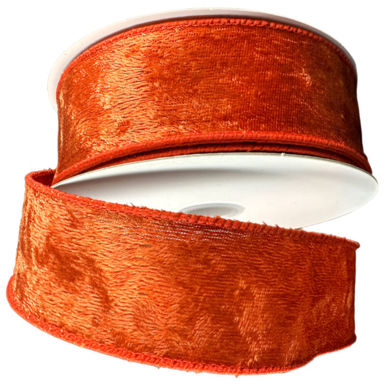 61232-40-31 | 2.5" | LUSH VELVET | DK. ORANGE | 10YD
