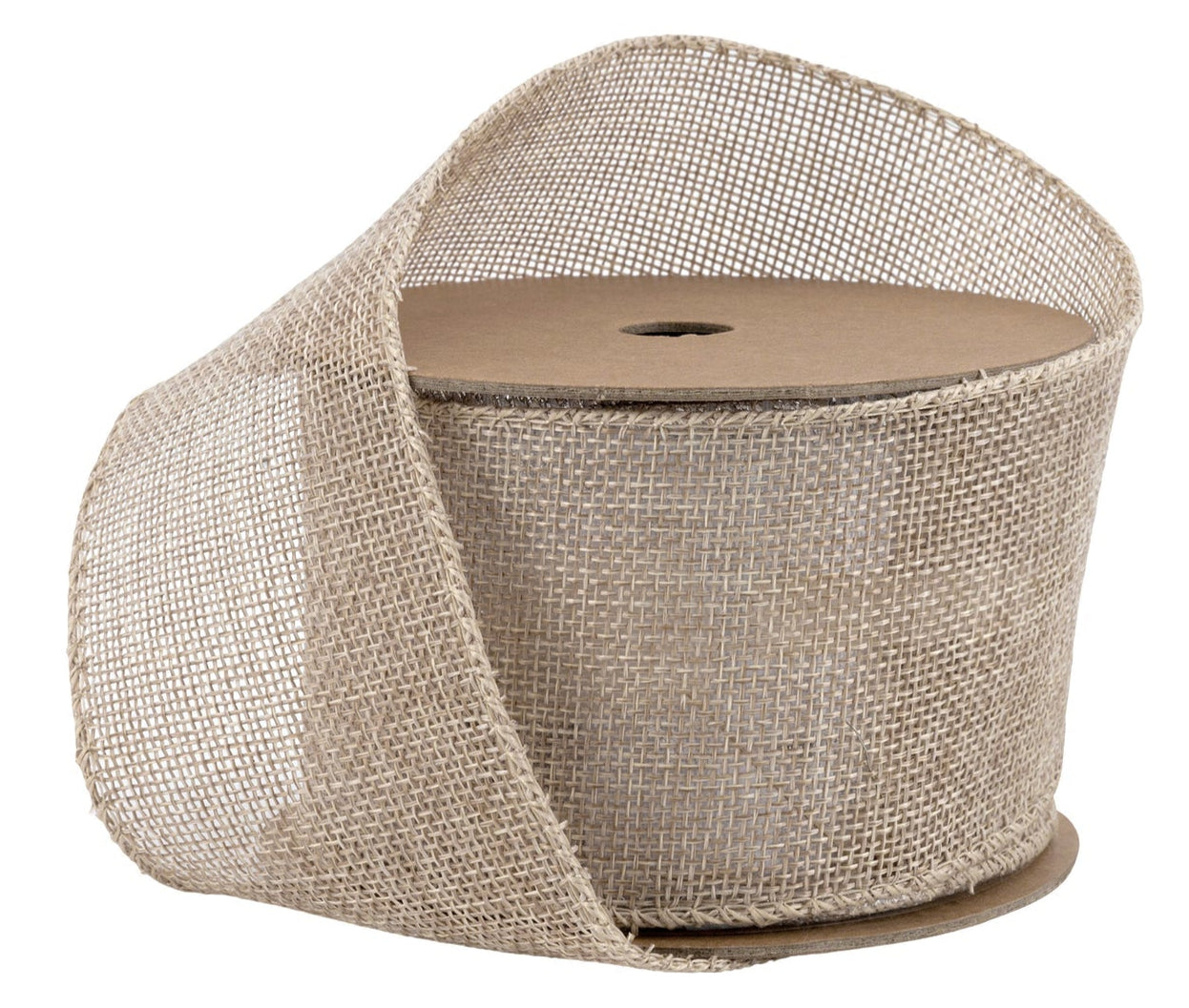 6222W-812-63E | 2.5" | Wired Burlap Ribbon | 10yds