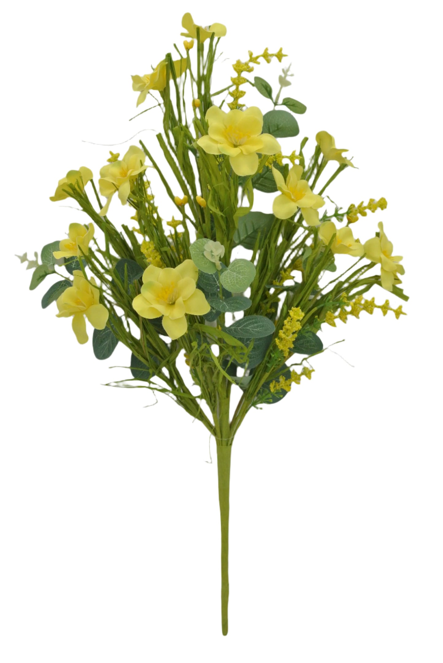 62638-YEL Mixed Flower Bush - A&B Wholesale Market Inc