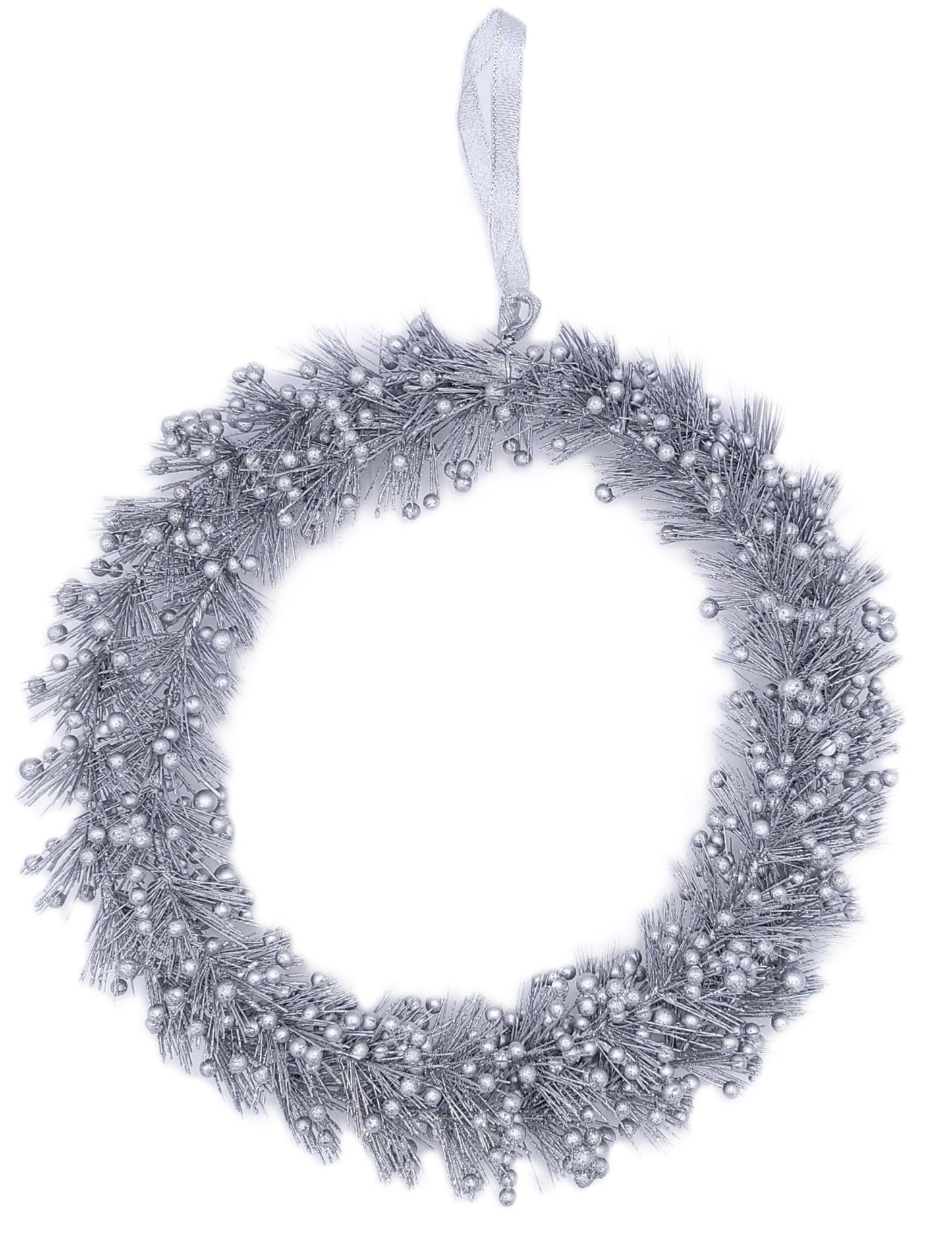 62992 Xmas Berry Wreath SILVER