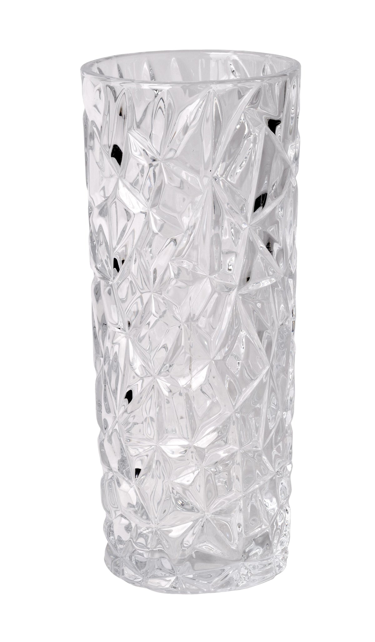 GM6069 | 9.25"H x 4"Dia | Crackle Glass Cylinder | Clear