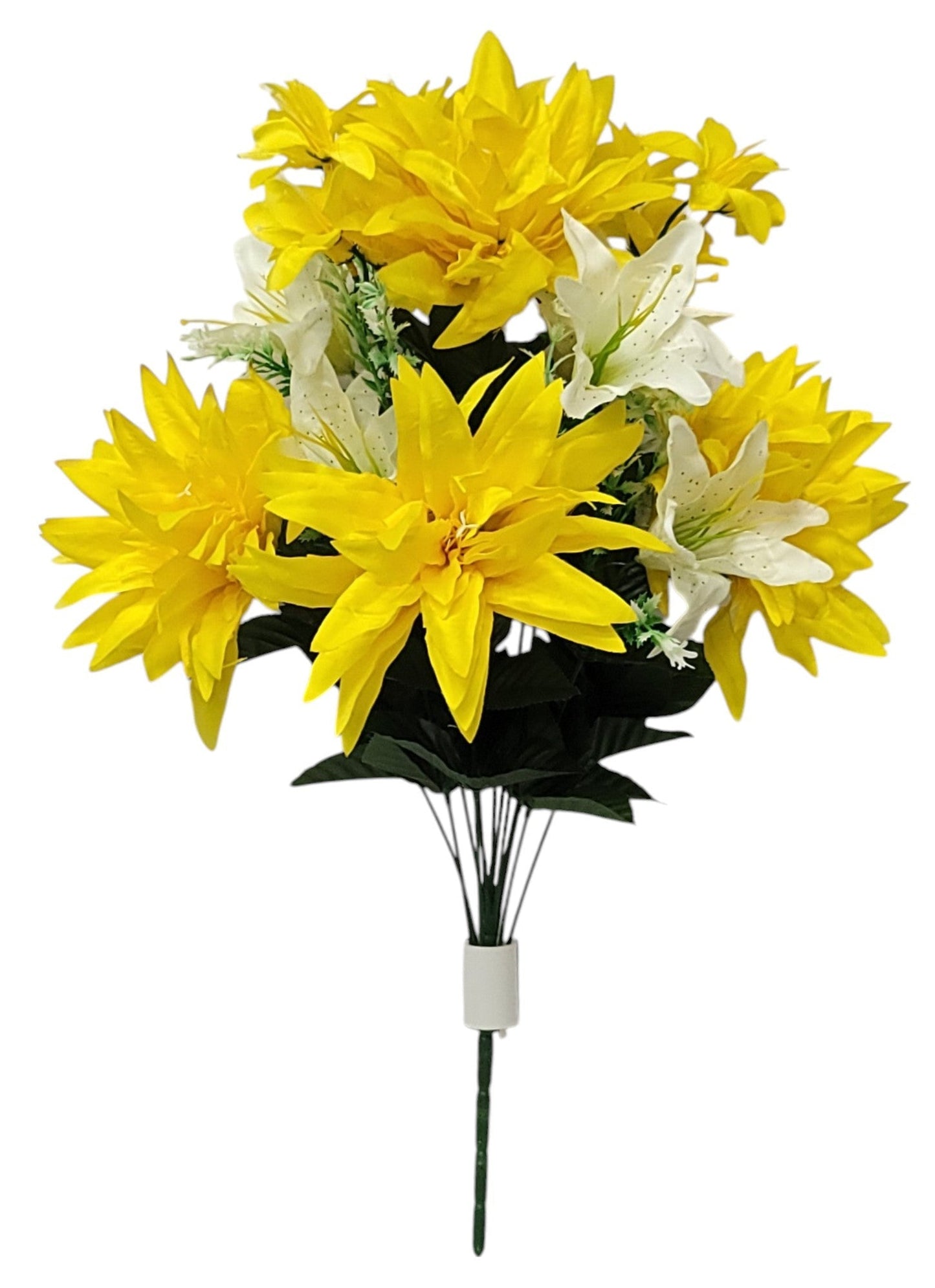 64711 | LG DAHLIA/LILY MIX BUSH X13 | YELLOW/CREAM