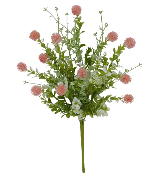 64839-PK | 19" |  MIXED THISTLE BUSH | PINK