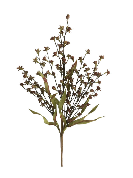 65121-BRN | 23" | WOOD BERRY SPRAY | BROWN