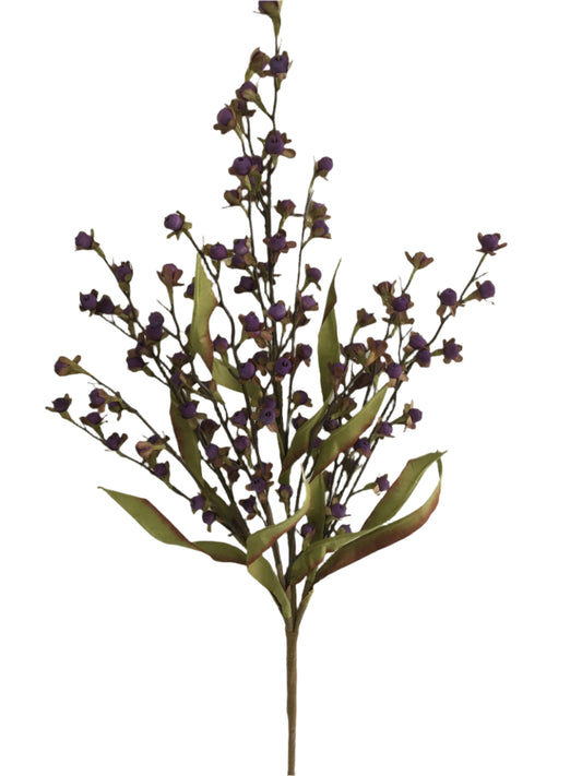 65121-PU | 23" | WOOD BERRY SPRAY | PURPLE