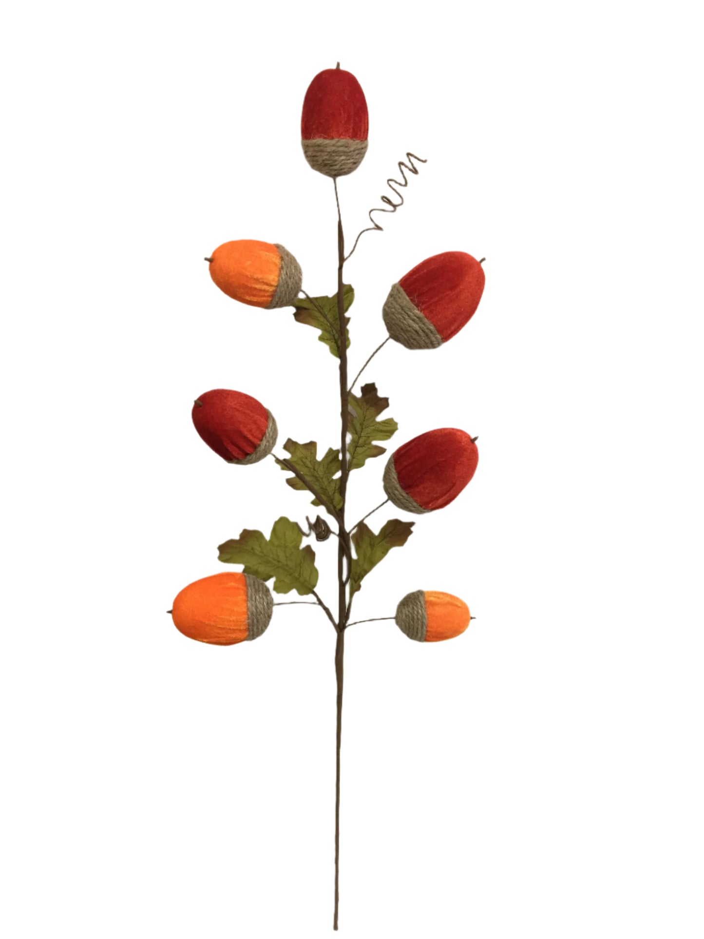 65152-YELOR | 31" | VELVET ACORN SPRAY | YELLOW/ORANGE