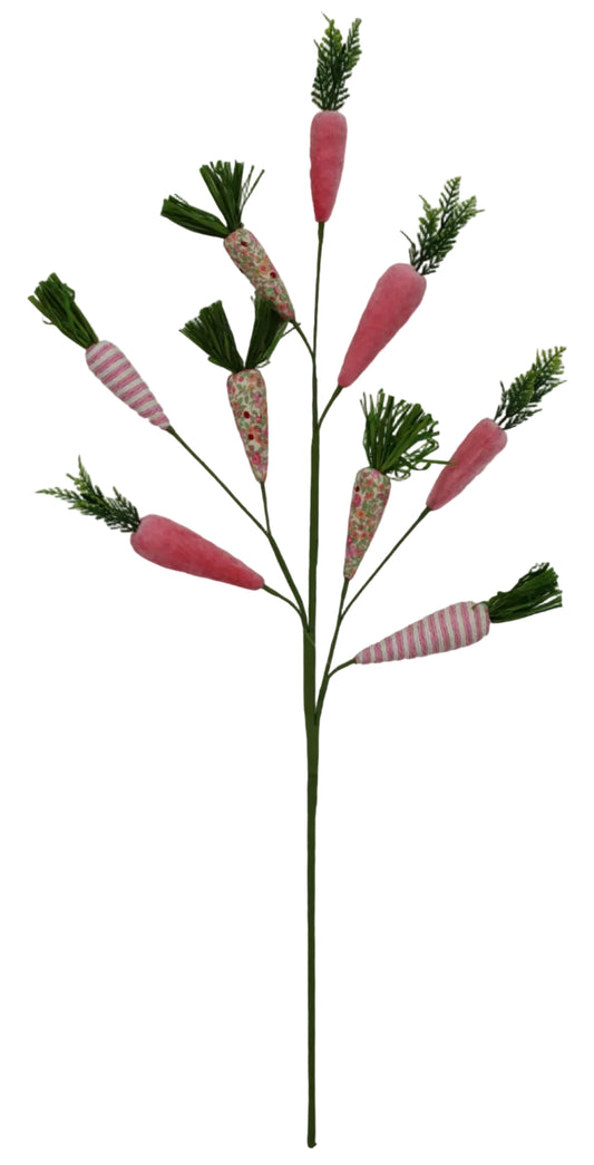 65448-PK | 27" | MIXED FABRIC CARROT