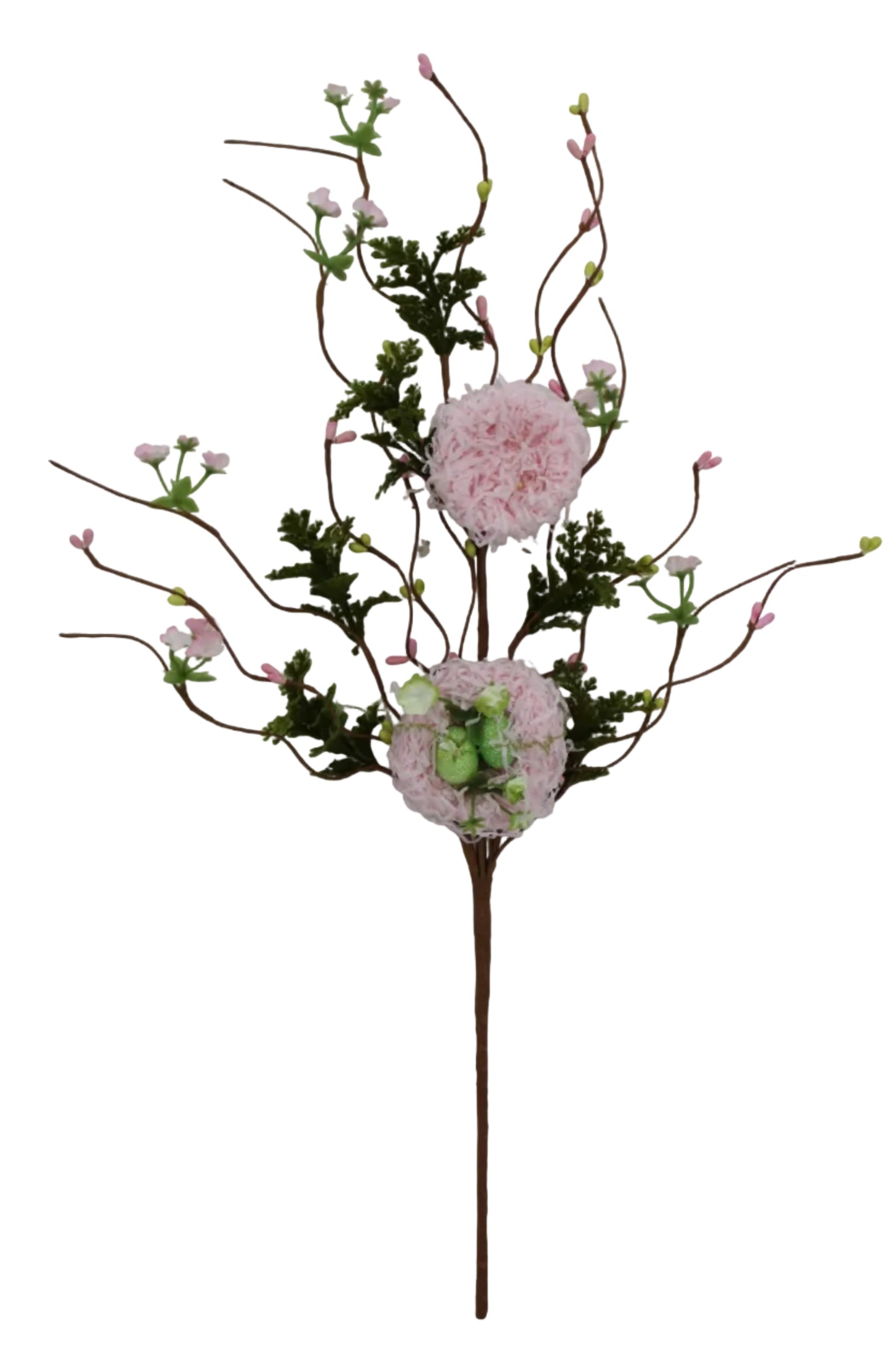 65600-PK | 23" | PASTEL BIRDS NEST EGGS | PINK