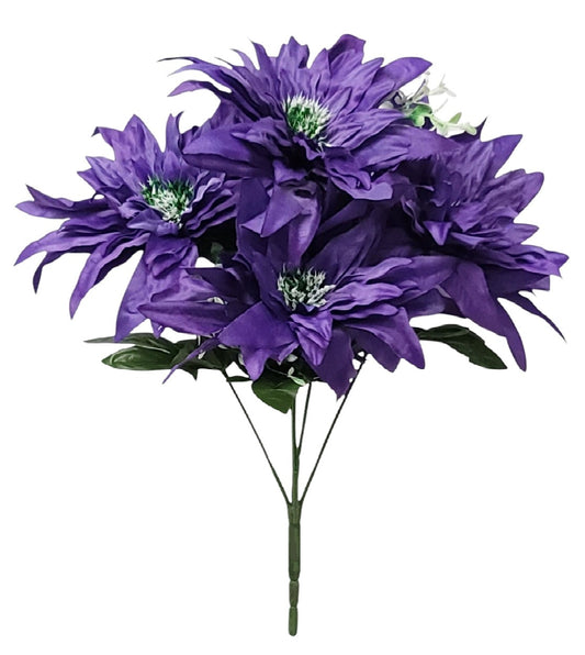 66695 | LG DAHLIA BUSH X5 | PURPLE