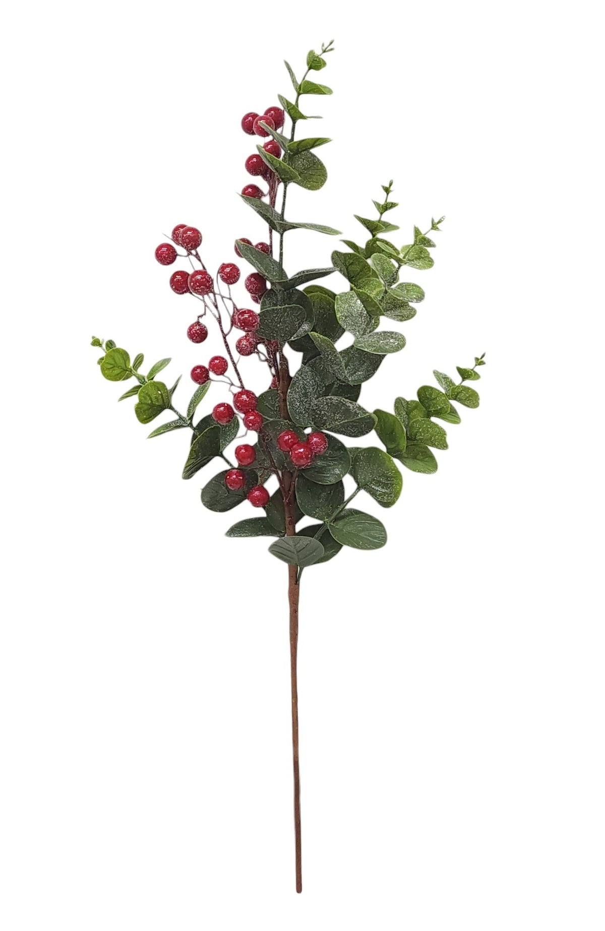 68243 | XMAS EUCALYPTUS BERRY SPRAY | RED