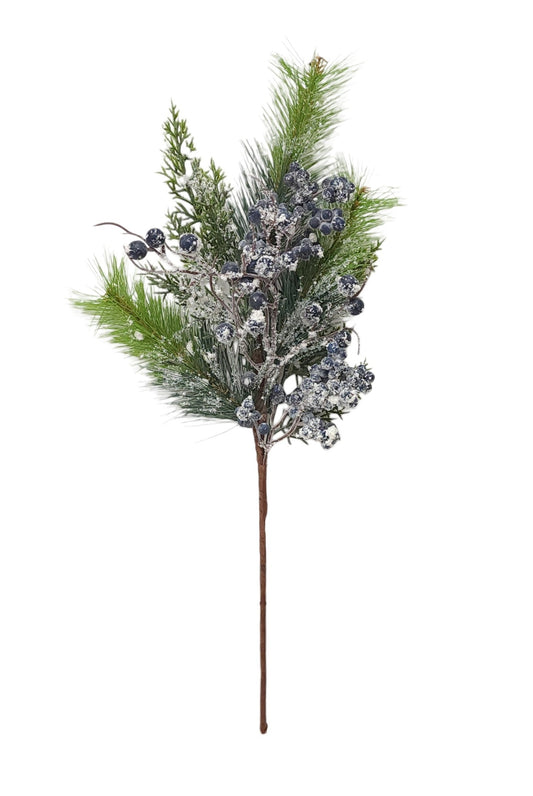 68633 | BERRY W/SNOW SPRAY | BLUE