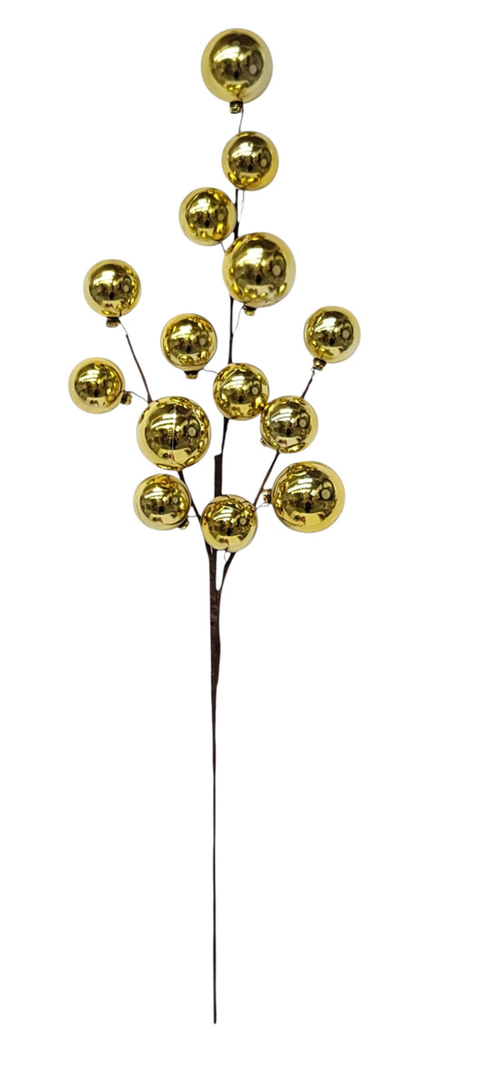 68641 | Xmas Berry Spray | Gold