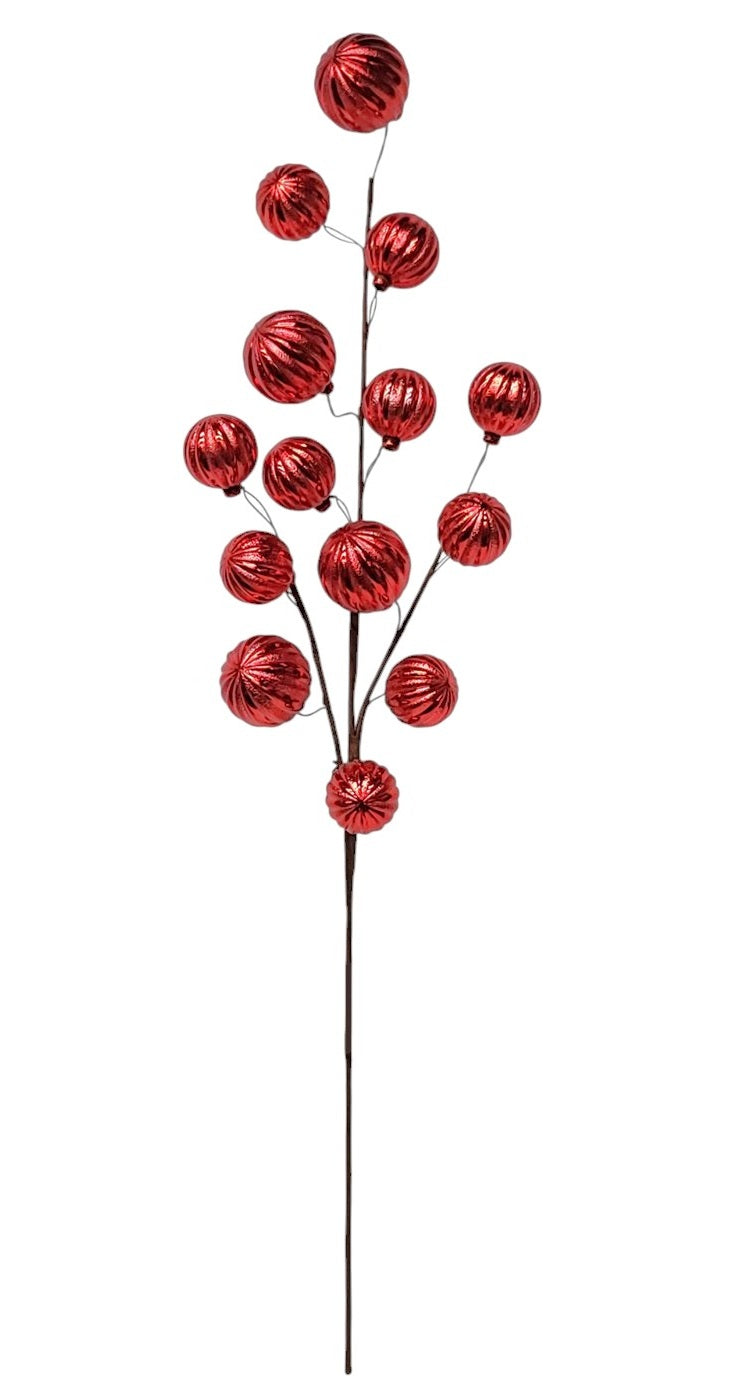 69343 | XMAS BALL SPRAY | RED