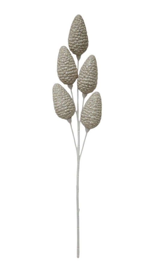 69451 | PINE CONE SPRAY X5 | GOLD