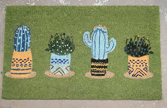 70031 COIR DOOR MAT CACTUS - A&B Wholesale Market Inc