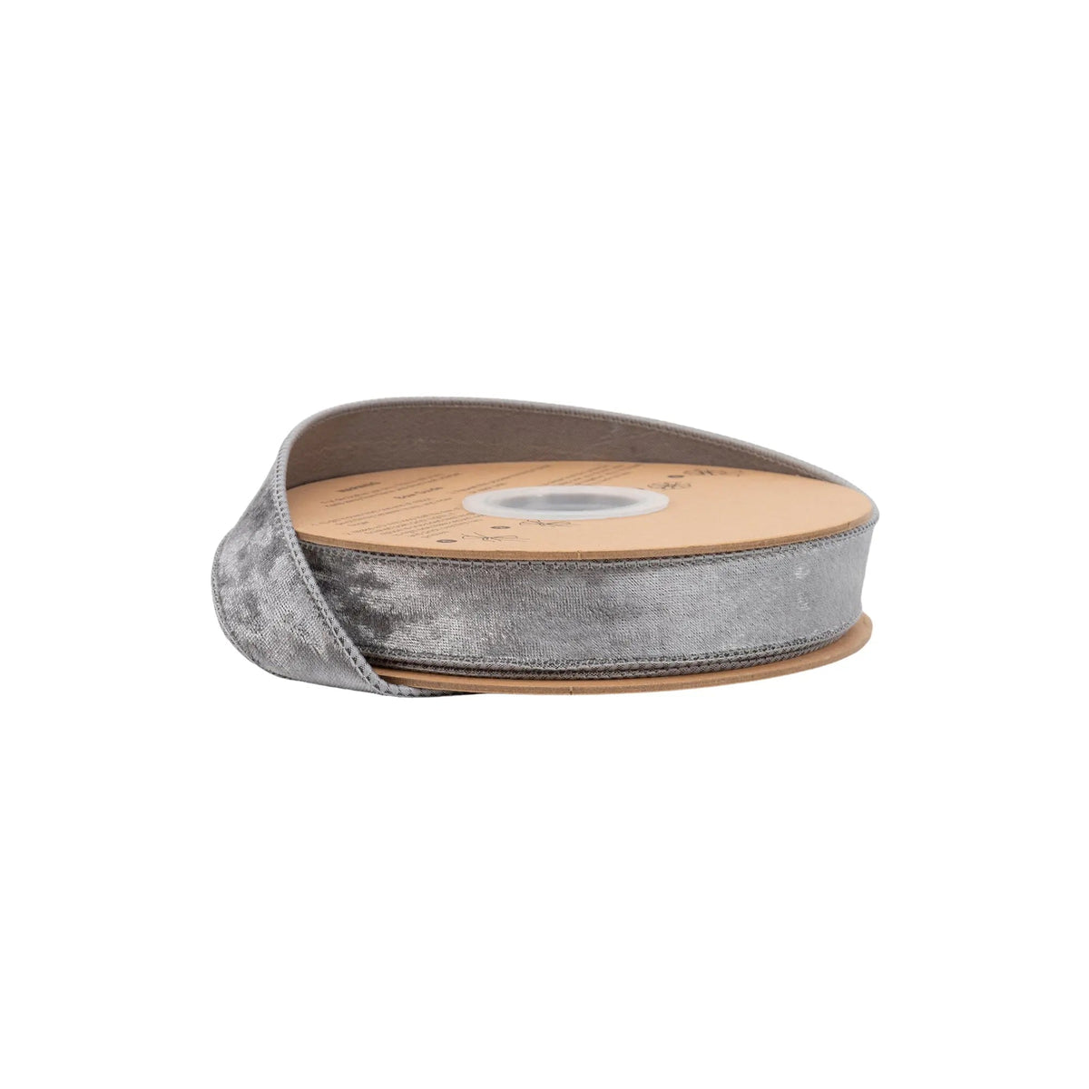 7005W-017-25E | 1" | Wired Heritage Velvet Ribbon | Silver | 10yds