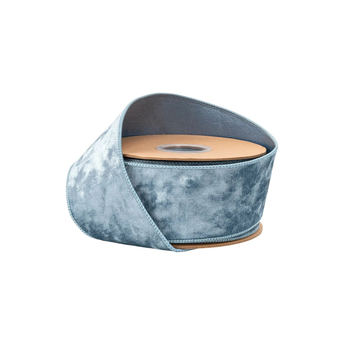 7005W-332-63E | 2.5" | Wired Heritage Velvet Ribbon | French Blue | 10yds