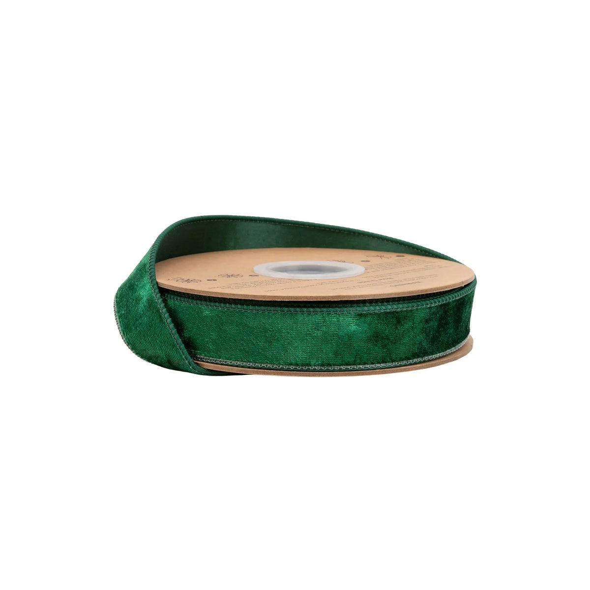 7005W-589-25E | 1" | Wired Heritage Velvet Ribbon | Hunter | 10yds