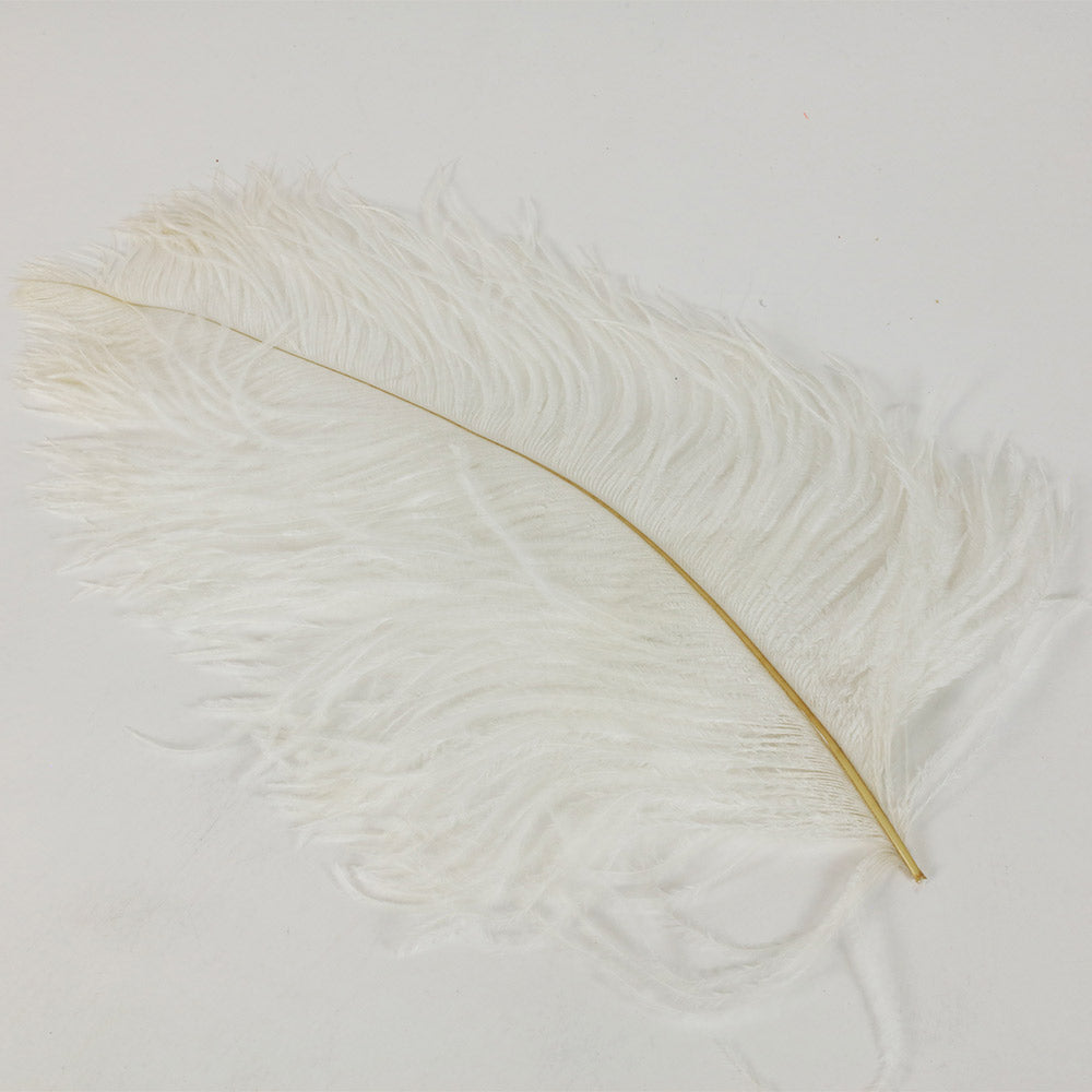 7055-WHITE | 20" | OSTRICH FEATHER | WHITE