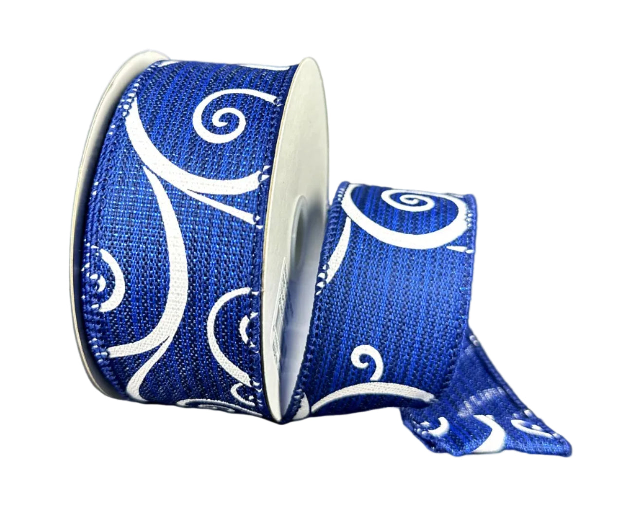 71631-09-25 | 1.5" | NAVY METALLIC W/WHITE SWIRLS | 10YDS