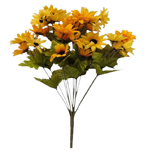 72551 | DAISY BUSH X12 | YEL/MX - A&B Wholesale Market Inc