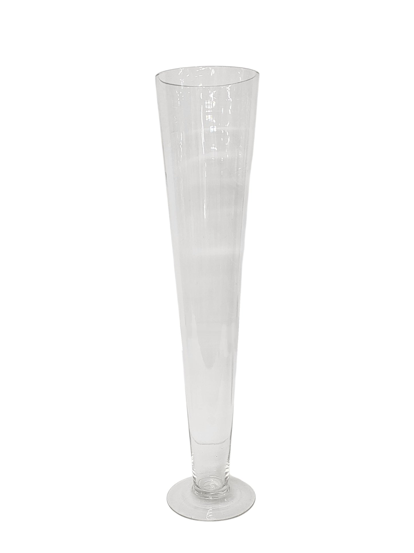 7368-CLEAR | 24"H | TRUMPET GLASS VASE