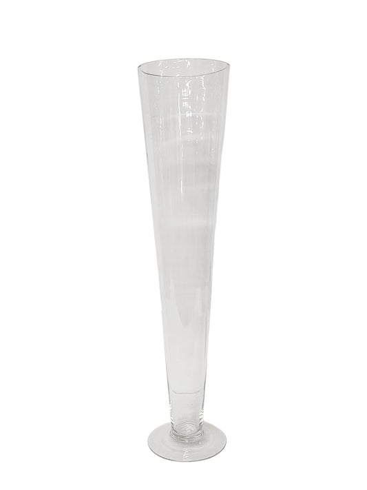 7368-CLEAR | 24"H | TRUMPET GLASS VASE
