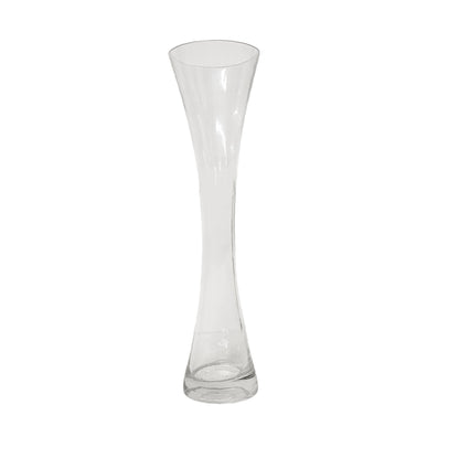 7370-CLEAR | 12"H | SLIM WAIST GLASS VASE