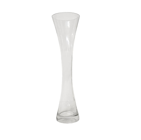 7370-CLEAR | 12"H | SLIM WAIST GLASS VASE