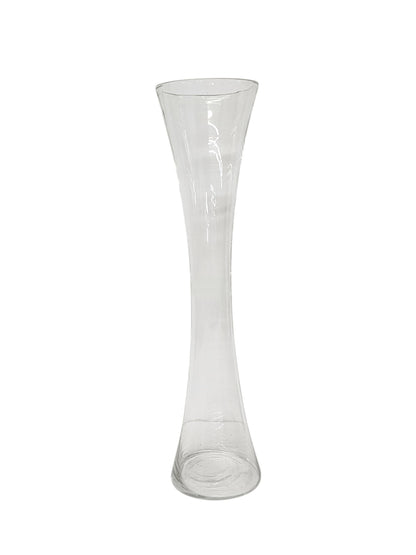 7371-CLEAR | 16"H | SLIM WAIST GLASS VASE