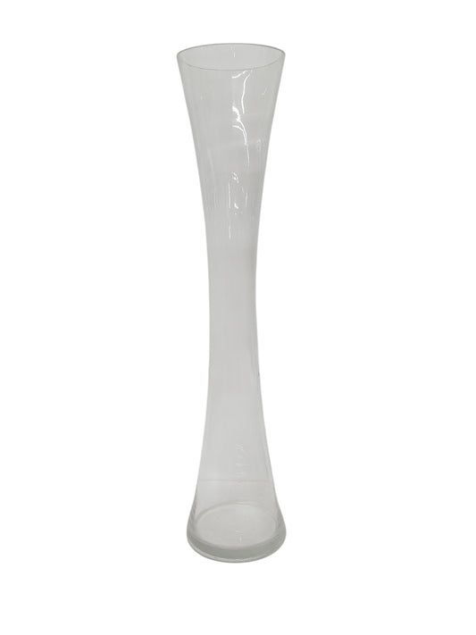 7372-CLEAR | 20"H | SLIM WAIST GLASS VASE