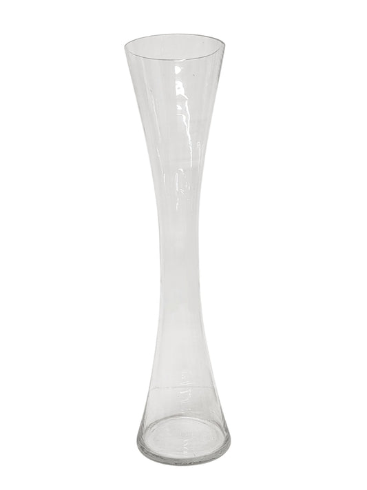 7373-CLEAR | 24"H | SLIM WAIST GLASS VASE