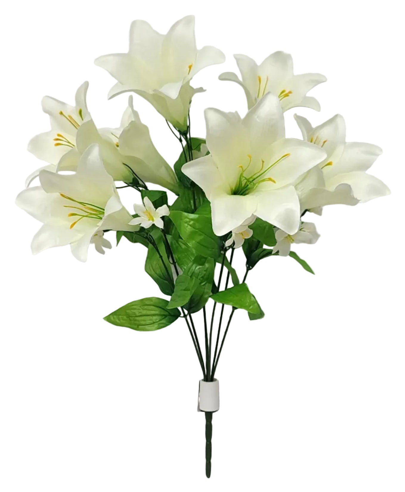 76681 | Lg Trumpet Lily Bush x7 | Cream