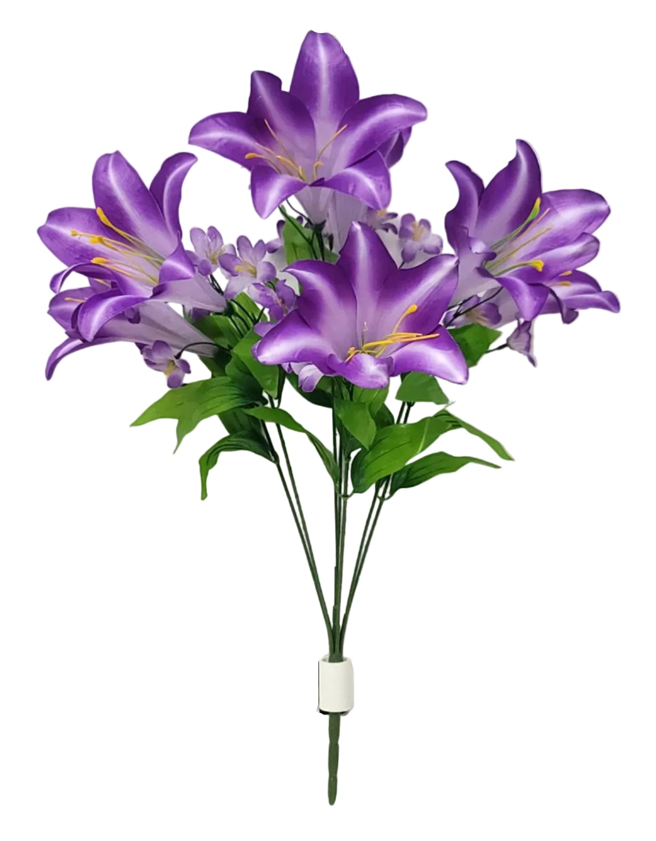 76685 | Lg Trumpet Lily Bush x7 | Purple
