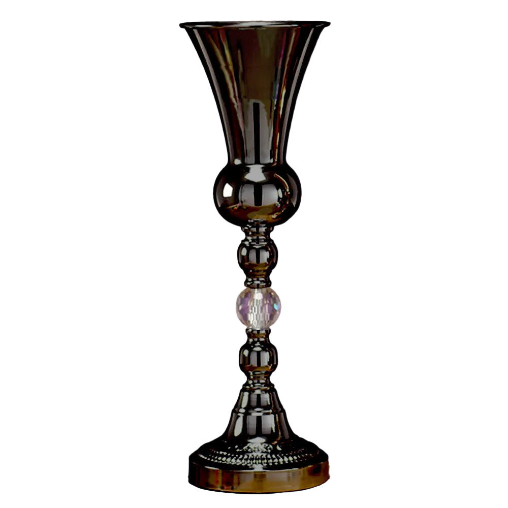 7845-BLACK | 19.75" X 6.75" | METAL CENTERPIECE STAND | BLACK