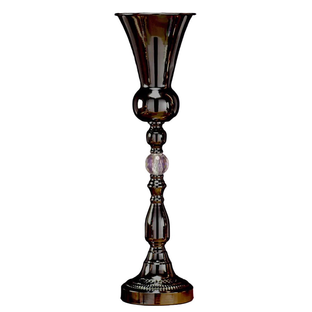 7846-BLACK | 23.75" X 6.75" | METAL CENTERPIECE STAND | BLACK