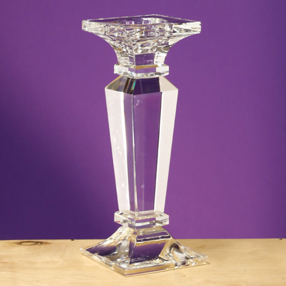 7875-CLEAR | 7.5"H x 3.25" | CRYSTAL CANDLE HOLDER