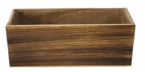 7912BR 12" Wood Window Box Brown