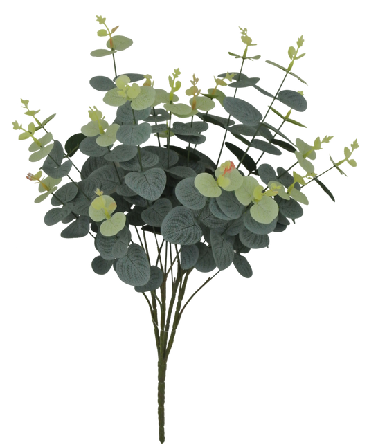 80067-FROSTED | 19" | EUCALYPTUS BUSH X4