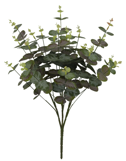 80067-GN PU 19" EUCALYPTUS BUSH X4 - A&B Wholesale Market Inc