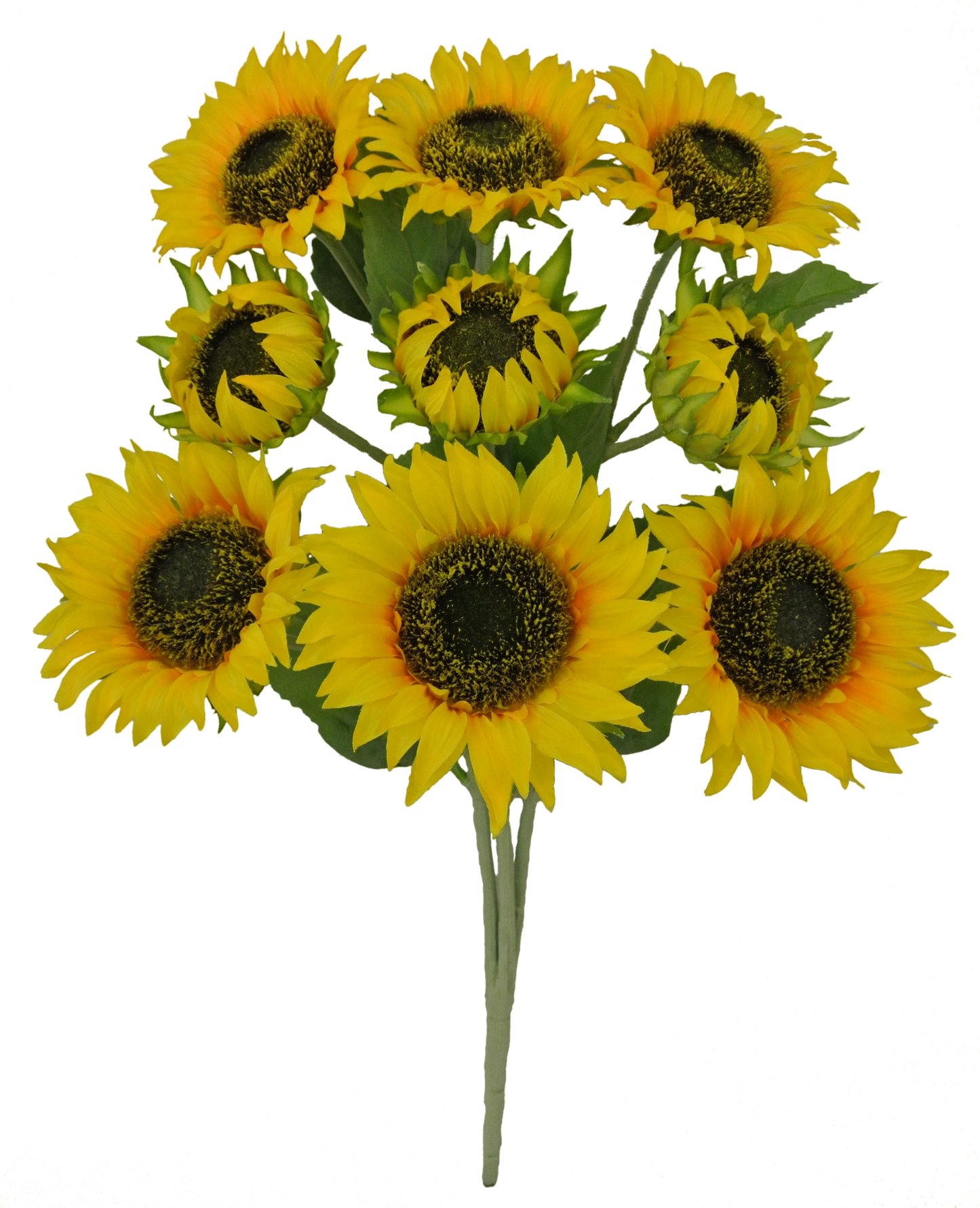 80098-YEL | 21" | SUNFLOWER BUSH X9 | YELLOW