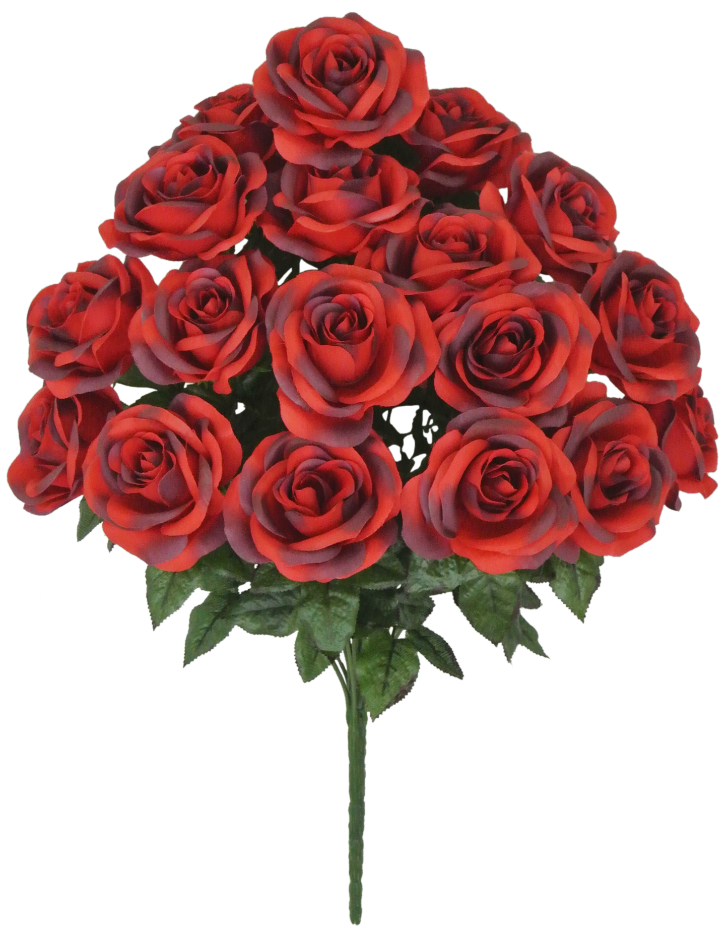 80194-RD.BLK | 22" | MICRO PEACH ROSE BUSH | RED/BLACK