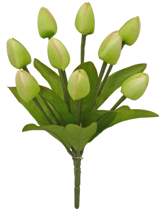 80310-GN | 13" | TULIP BUSH X9 | GREEN - A&B Wholesale Market Inc