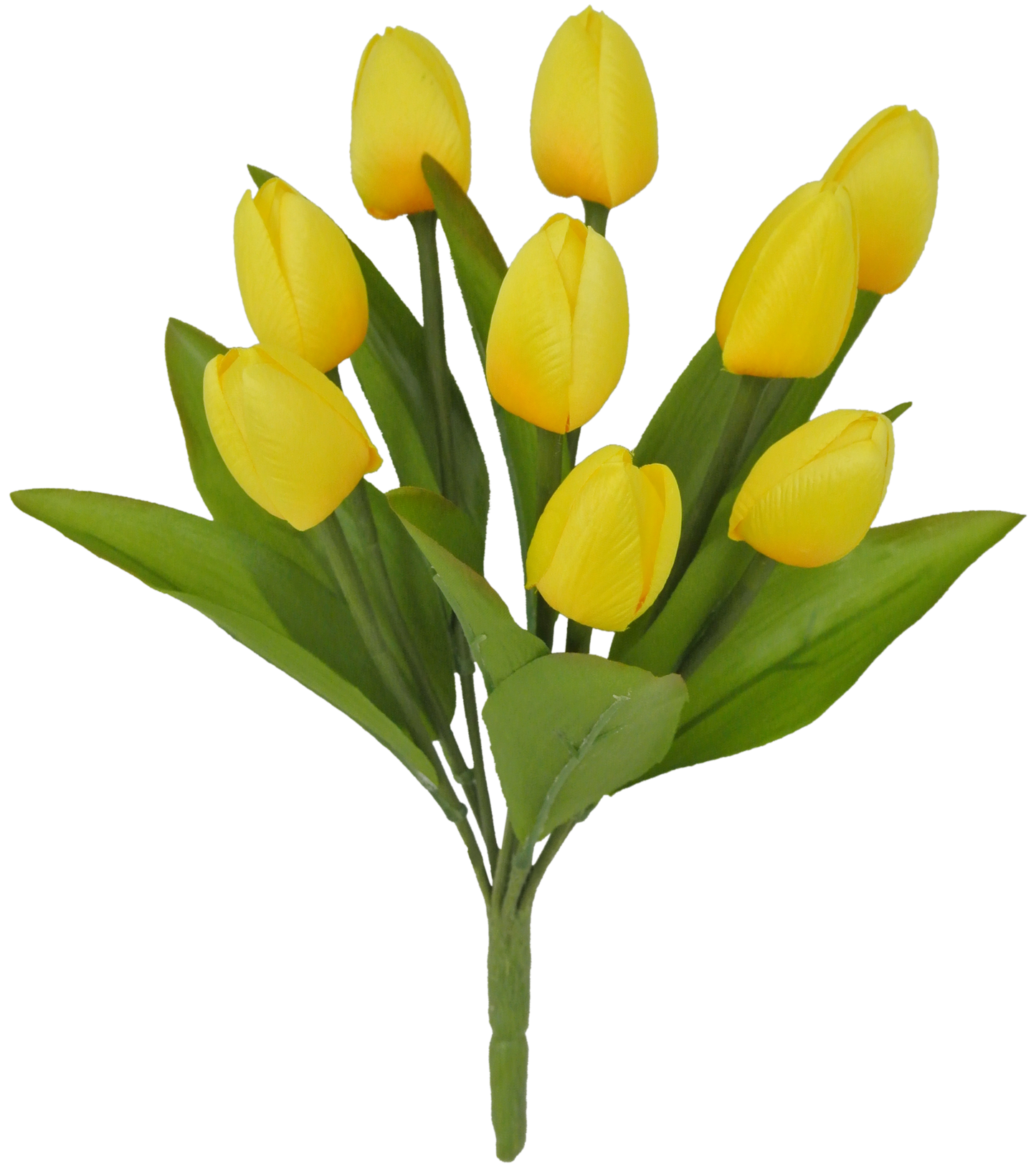 80310-YEL 13" TULIP BUSH X9 - A&B Wholesale Market Inc