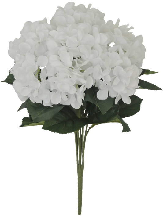 80312-WT 22" Hydrangea Bush x7 - A&B Wholesale Market Inc